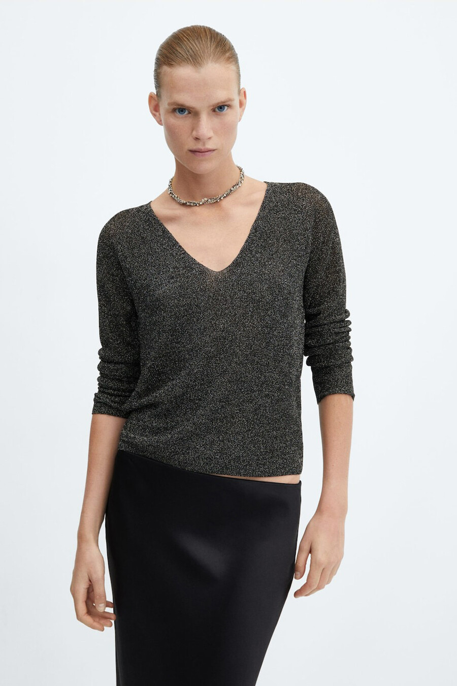 Pull noir online mango